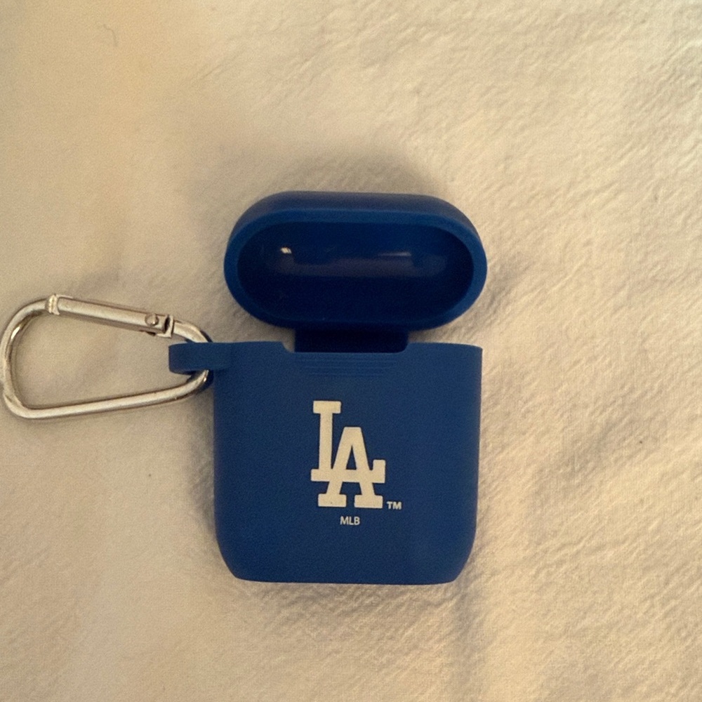 MLB Blue AirPods Case with Carabiner